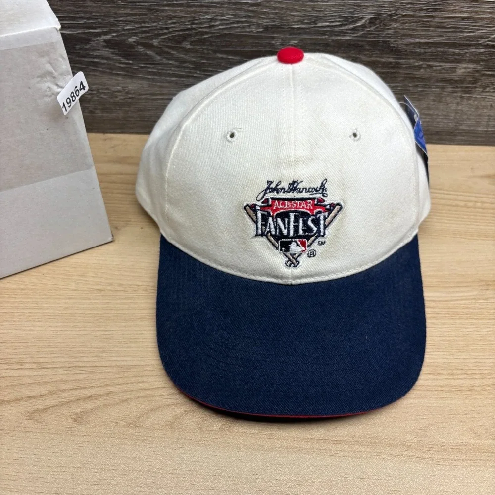 Vintage MLB All Star FanFest Hat Cap Strap Back Blue White Baseball Heaven‎ NWT